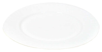 Тарелка мелкая ROAL XP100 10" Ø 24,5 см (стеклокерамика) белая