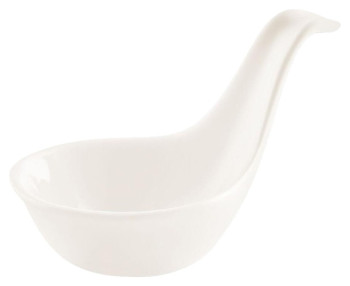 Ложка для комплимента P.L. Proff Cuisine F1235 30 мл (фарфор) белая