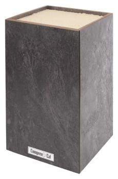 Подставка для ножей ComposeEat PDN120402KL6 12х12х24 см, эвора серая