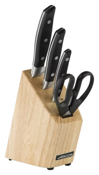 Набор ножей+ножницы Arcos Manhattan 163300 с подставкой