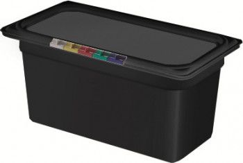 Гастроемкость из полипропилена без крышки GN 1/3 325х176х150 мм черная [422101213]