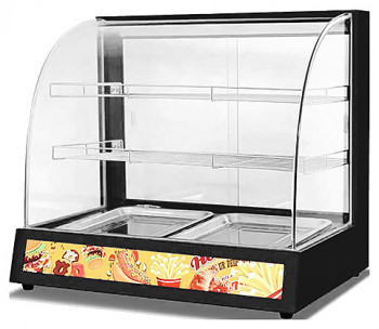 Витрина тепловая ROAL HW-2P черная