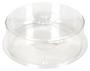 Подставка для торта P.L. Proff Cuisine JD-P2201 d=34 см с крышкой (пластик)