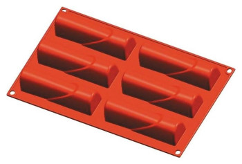 Форма силиконовая P.L. Proff Cuisine 81200465 "Полуцилиндр" 6 ячеек