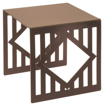 Подставка фуршетная Luxstahl Квадрат 130х130х130 мм (сталь) бронза