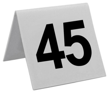 Табличка настольная P.L. Proff Cuisine TNP3-50 "Номера" (26-50) 7,5х7,5 см (пластик)