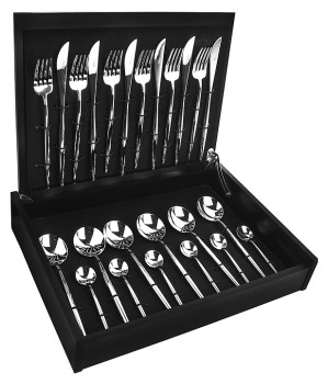 Набор столовых приборов CUTIPOL Moon MO.006 24 шт., зеркальная сталь