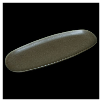 Блюдо овальное Corone Sacramento HS169609 14" 365х140 мм (фарфор) серо-зеленое