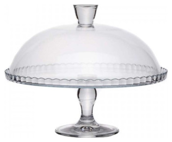 Подставка для торта Pasabahce Patisserie 95200/b Ø 322 мм на ножке с крышкой (стекло)