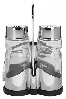 Набор для специй Luxstahl KH-321 нержавеющая сталь, замкнутый круг + салфетница