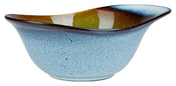 Салатник овальный Corone Verde HL935870 450 мл сине-зеленый