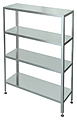 Стеллаж со сплошными полками Марихолодмаш С-4-0,4/0,8/1,8