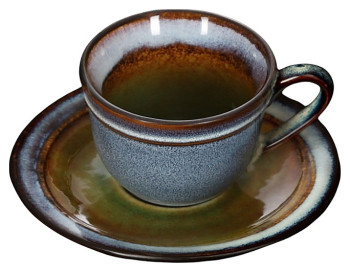 Пара чайная Corone Verde HL934830+HL934840 290 мл сине-зеленая