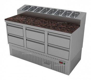 Стол холодильный Gastrolux СОП3Г-146/6Я/Sр (внутренний агрегат)