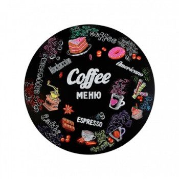 Меловая доска круглая 900 мм без рамы с росписью