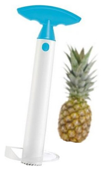 Ананасорезка VacuVin 48500606Blue средняя в упаковке j-hook, голубая