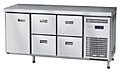 Стол холодильный Abat СХС-60-02 (4 ящика, 1 дверь, без борта)