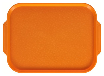 Поднос столовый Клен 7071 450х355 мм (полистирол) с ручками светло-оранжевый
