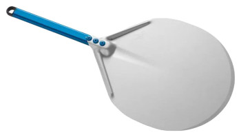 Лопата для пиццы GiMetal A-37C Azzurra d=36 см l=30 см (алюминий) с короткой рукояткой