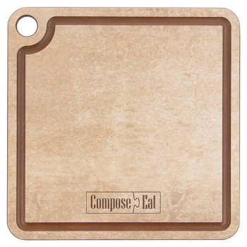 Доска сервировочная ComposeEat PGM1740433KL6 18х18 см, порфир кремовый