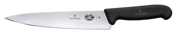 Шеф-нож поварской Victorinox 5.2003.22 Fibrox l=22 см (нерж. сталь / фиброкс) с черной ручкой