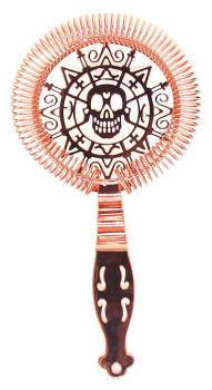 Стрейнер P.L. Barbossa Luxury Skull CTSN0020-CP череп d=10,3 см, h=19 см (нерж. сталь)