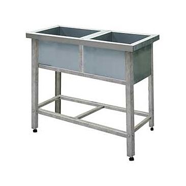 Ванна моечная двухсекционная Cryspi МВ-1 2/630 нерж с сифоном