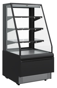 Витрина кондитерская Carboma KC70 VM 0,6-2 Standard открытая (9006-9005, черная)