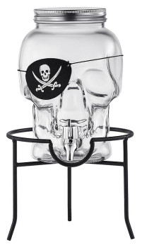 Банка емкость с краном P.L. Barbossa Skull BKDP0029 череп 3 л