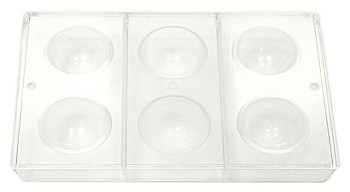 Форма для шоколада P.L. Proff Cuisine 73038038 "Полусфера" 6 ячеек