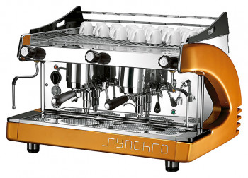 Кофемашина Royal Synchro 4GR Lever Dispensing Boiler 27LT красная