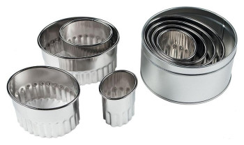Набор кондитерских форм P.L. Proff Cuisine 81004707 "Овал рифленый" 8 шт.