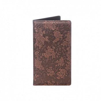 Папка для счетов «Цветы» с тиснением из искусственной кожи