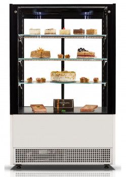 Витрина кондитерская Cryspi ВПВ 0,26-1,23 (Elegia Quad К 850 Д) (Структ муар9010верх мат9005)