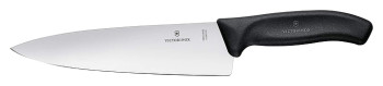 Нож разделочный Victorinox 6.8063.20B Swiss Classic l=20 см (нерж. сталь / термопласт. эластомер) с черной ручкой