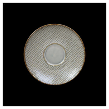 Блюдце для бульонной чашки Corone Alveare HS179491 6" 150 мм (фарфор) бежевое