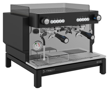 Кофемашина Crem EX3 Mini 2GR Control TA черная, высокая группа, подсветка бариста