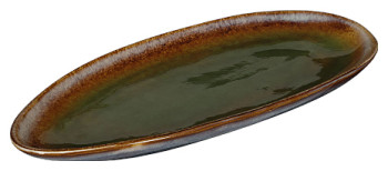 Блюдо овальное Corone Verde HL497100 360x165 мм сине-зеленое