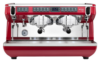 Кофемашина Nuova Simonelli Appia Life XT 2Gr красная, высокие группы, экономайзер, PID-контроллер