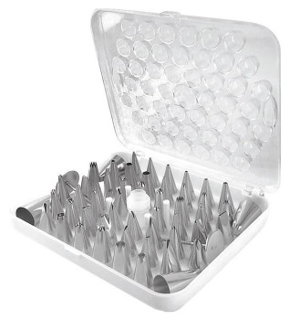 Набор кондитерских насадок P.L. Proff Cuisine TIPS-B-55PC/TIP-AT-56/001 55 шт. (нерж. сталь)