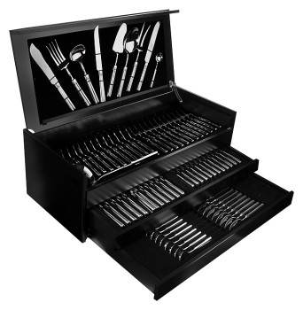 Набор столовых приборов CUTIPOL Fontainebleau P1A.01 130 шт., зеркальная сталь