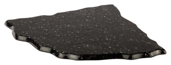 Блюдо сервировочное треугольное Pujadas 22018 36х36х36 см h=2 см (меламин) черный мрамор