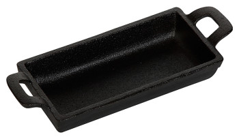 Сковорода порционная Luxstahl HE1577 153х77 мм, чугун, с двумя ручками