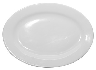Блюдо сервировочное ROAL BONE 8" 19х14 см (фарфор) овальное белое
