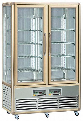 Шкаф-витрина кондитерский Apach AVP700G-G snelle бронза