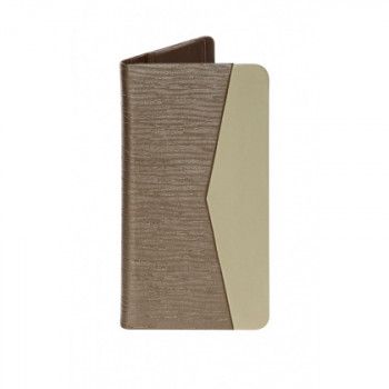 Папка-счет с тиснением и светлой вставкой