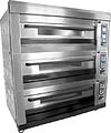 Печь хлебопекарная Danler BS-312 газ + каменный под (3 яруса) + пароувлажнение
