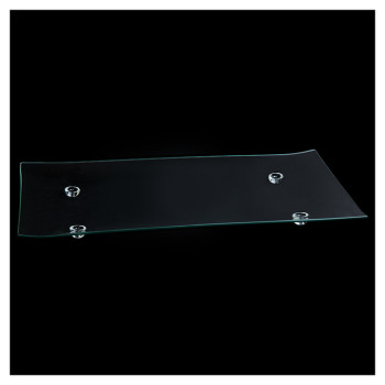 Блюдо сервировочное Corone Aqua 19,7"х11,8" 50х30 см (стекло) прямоугольное на ножках