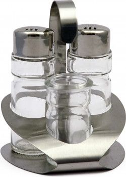 Набор для специй «Family» (соль, перец, зубочистки) Luxstahl [821]