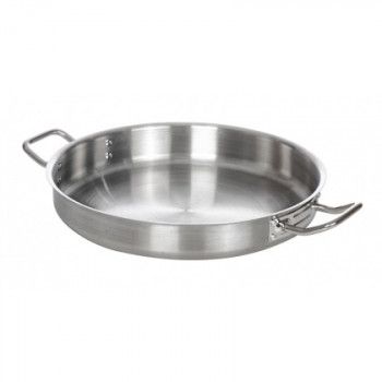 Сковорода Luxstahl 400/50 из нержавеющей стали с двумя ручками [C24131KL]